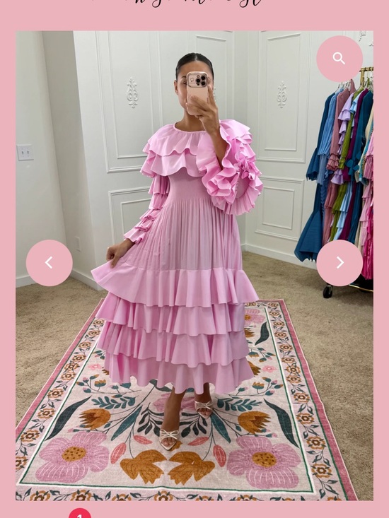 Oh So Modest Gabriella Dress Pink OSFA